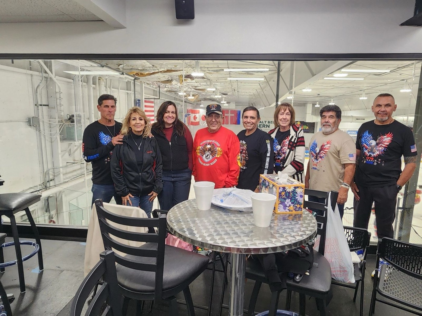 WSW members with the New Mexico Ice Wolves