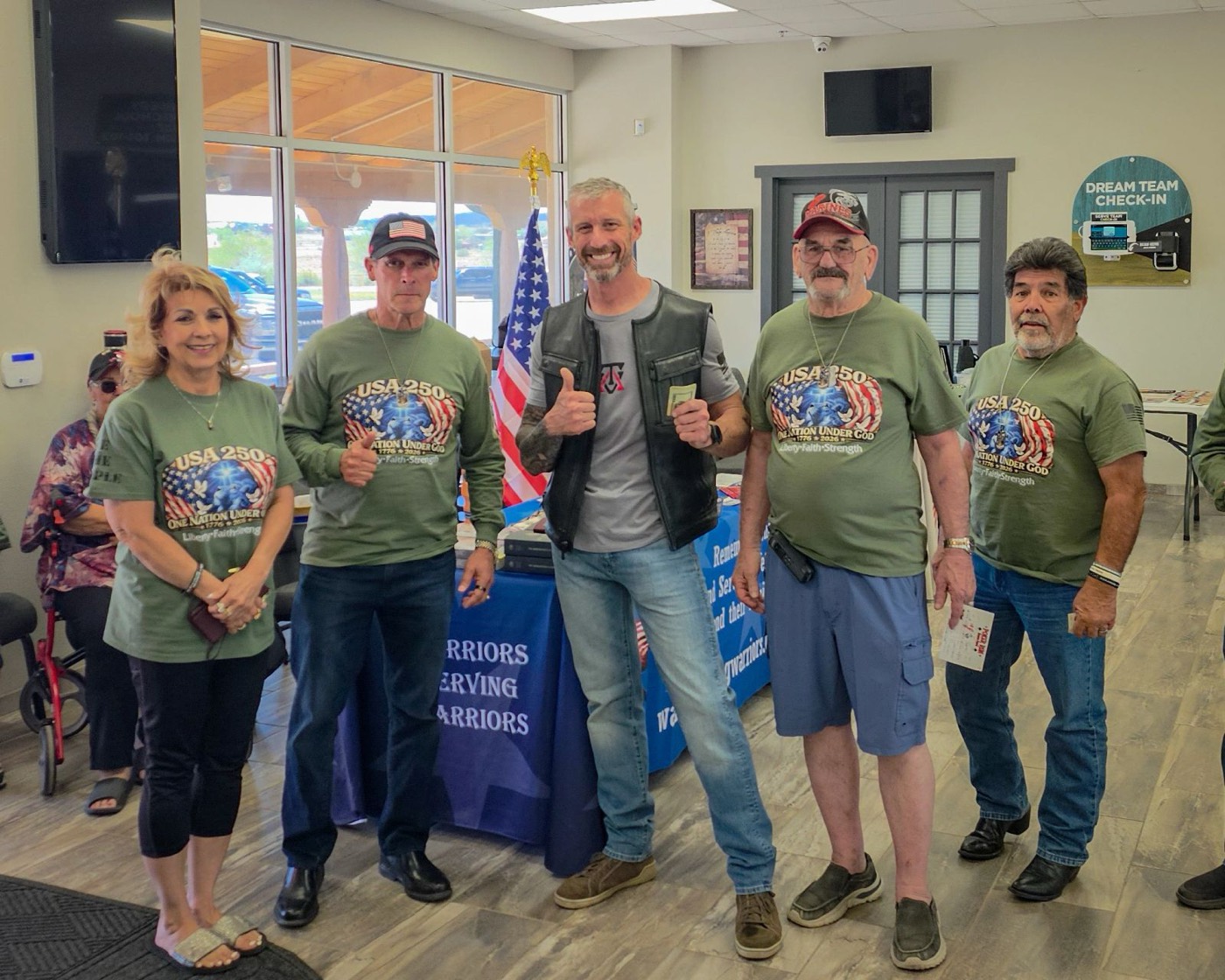 Edgewood Detachment members at the Poker Run