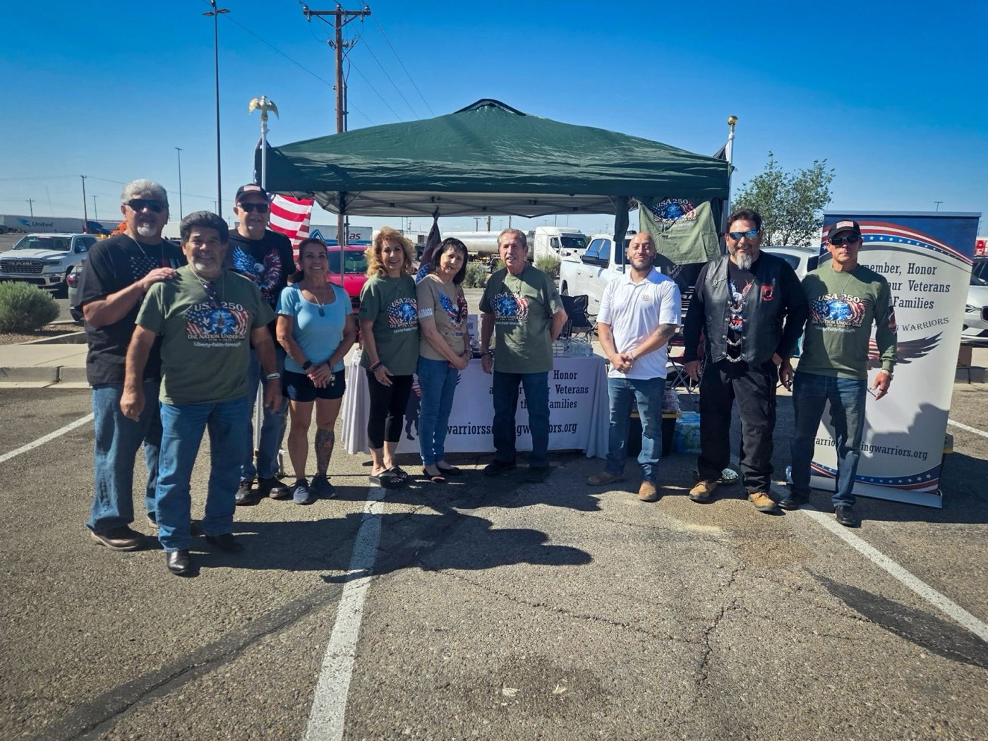 WSW volunteers at their tent for Run for the Wall riders